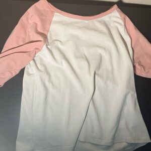 Cropped long sleeve shirt
